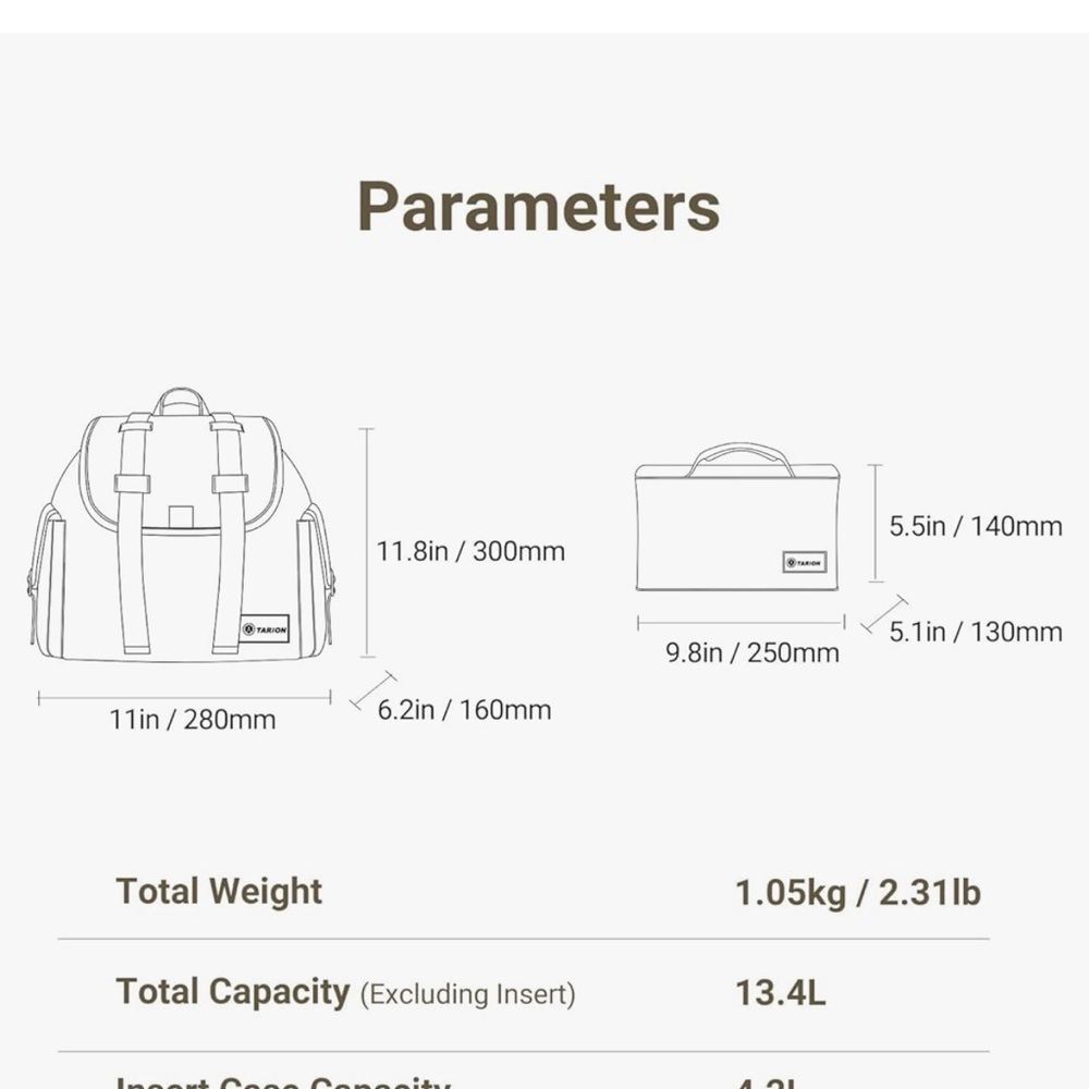 TARION Everyday Camera Backpack - Picture 4 of 9